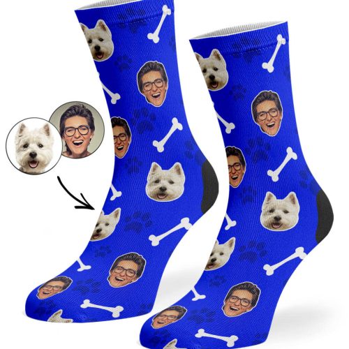 Royal Blue Dog Owner Socks