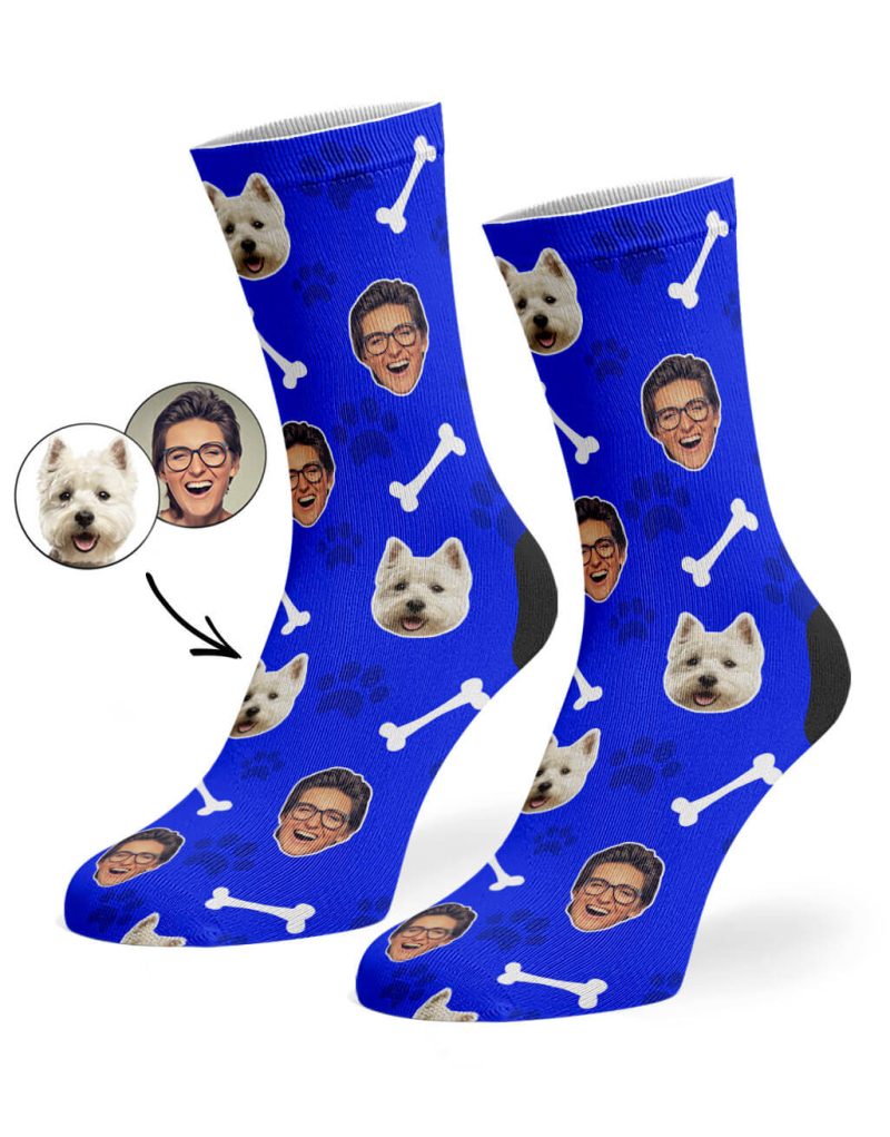 Royal Blue Dog Owner Socks