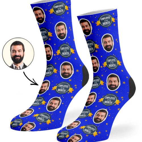 Royal Blue Employee Of The Month Socks