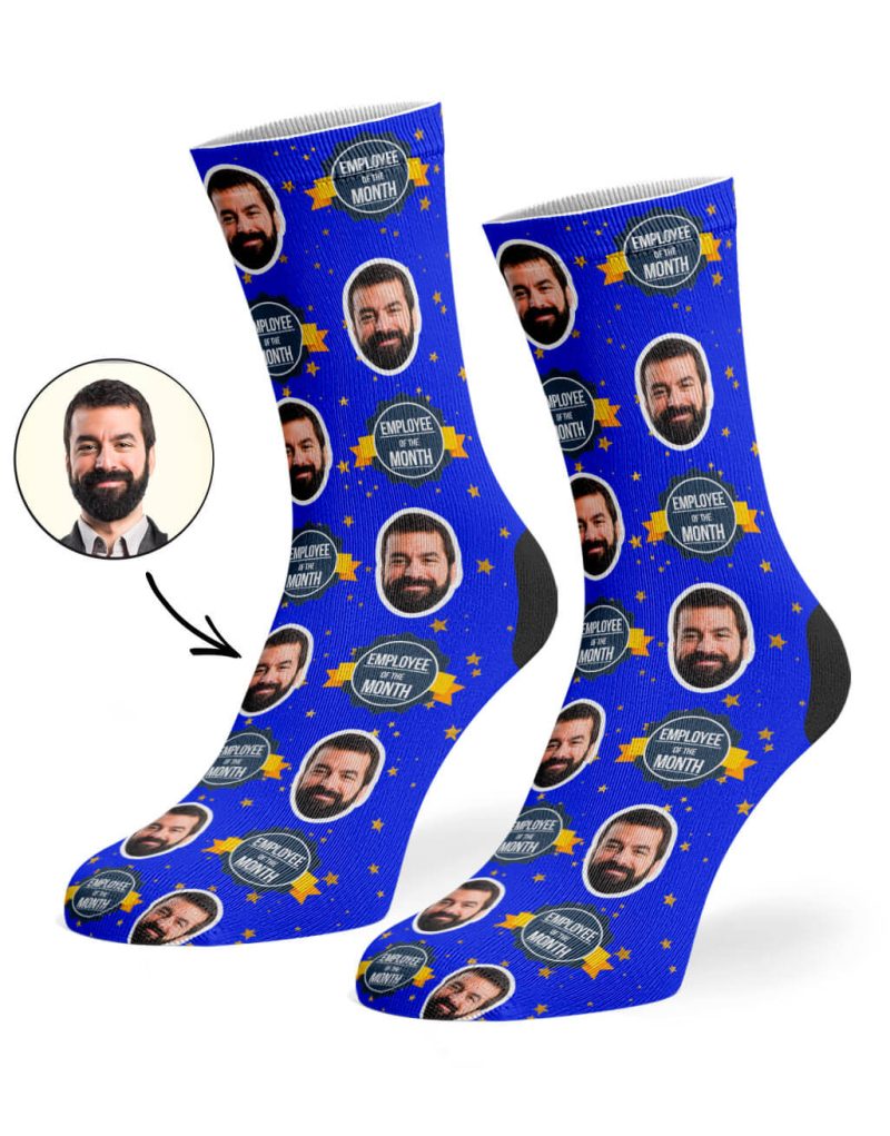 Royal Blue Employee Of The Month Socks