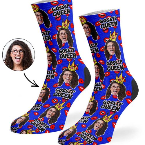 Royal Blue Gossip Queen Socks