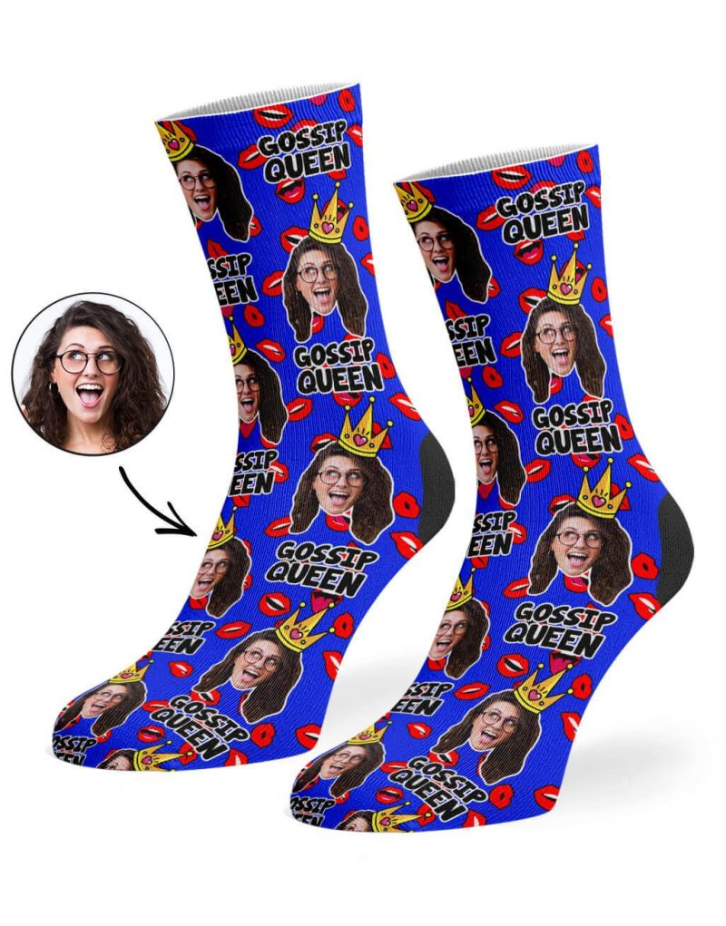 Royal Blue Gossip Queen Socks