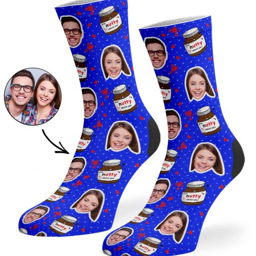 Royal Blue Nutty About You Socks