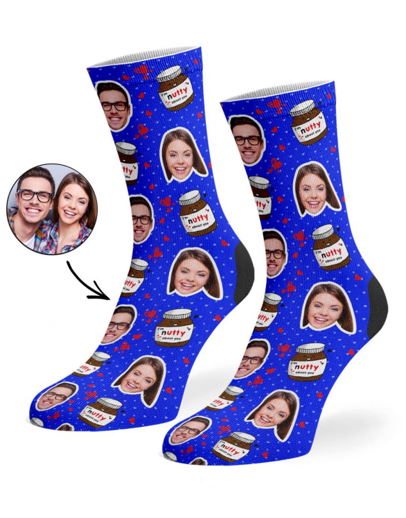 Royal Blue Nutty About You Socks