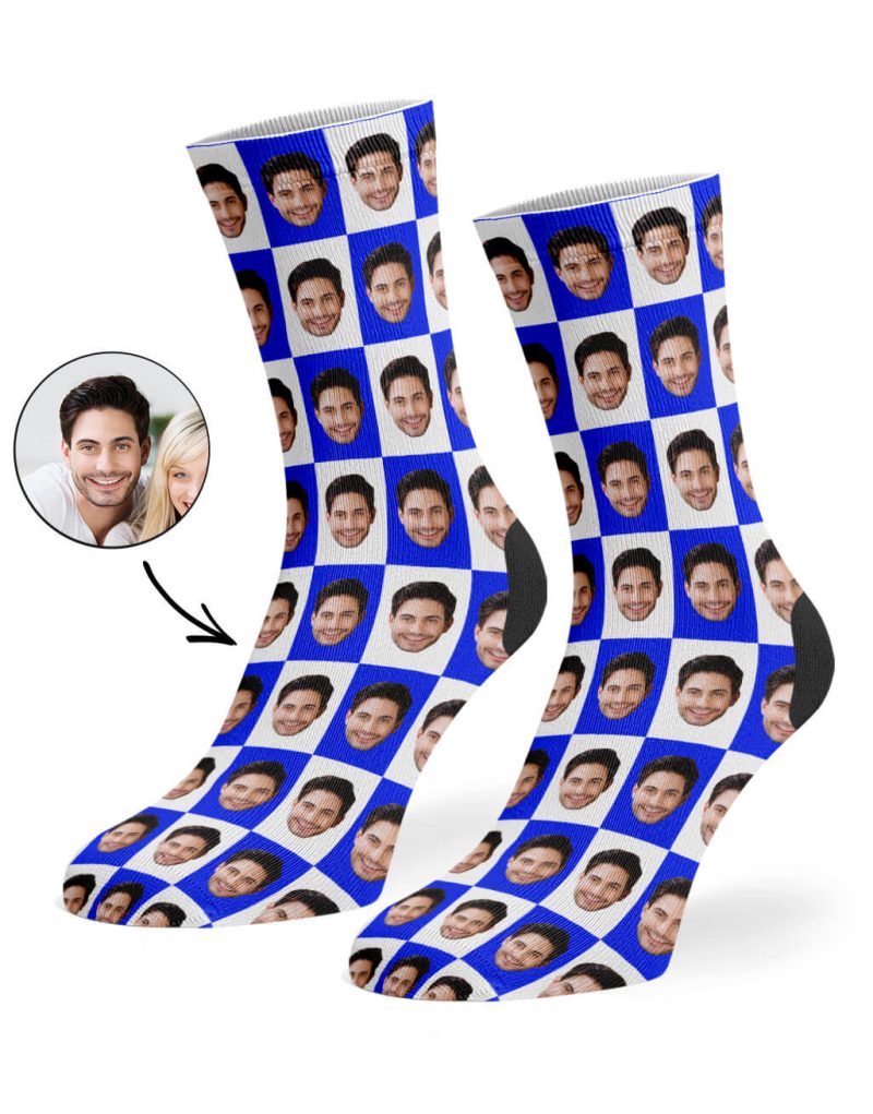 Royal Blue Poser Face Socks