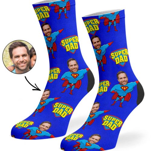 Royal blue Super Dad Socks