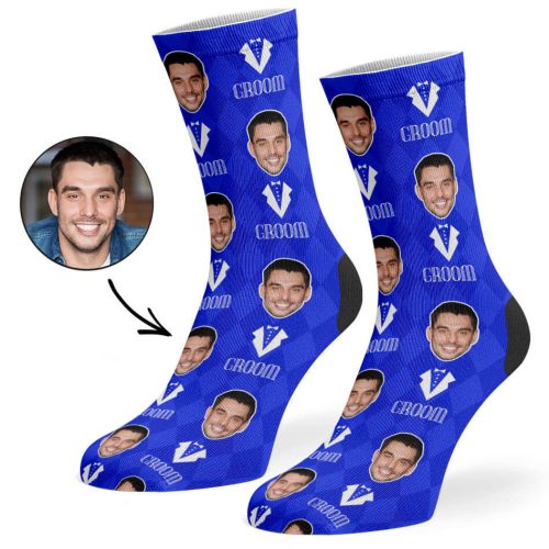 Royal Blue Groom Socks