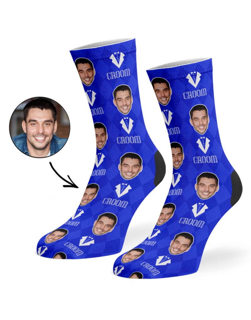 Royal Blue Groom Socks