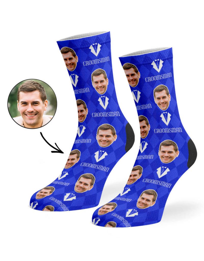 Royal Blue Groomsman Socks