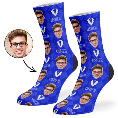 Royal Blue Usher Socks