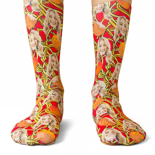 Spaghetti Meatballs Socks