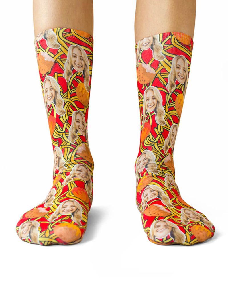 Spaghetti Meatballs Socks