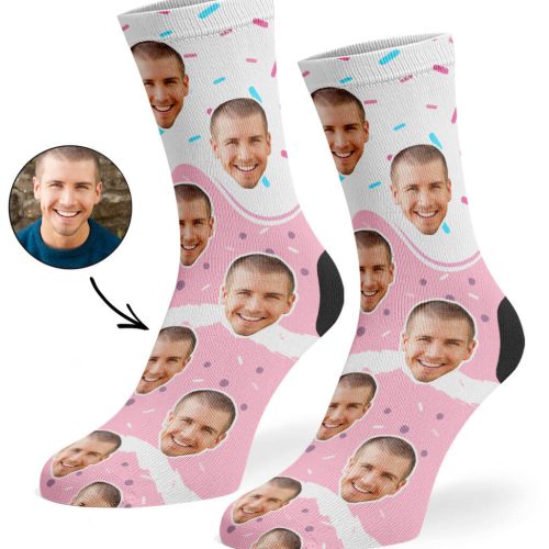 Strawberry Birthday Cake Socks