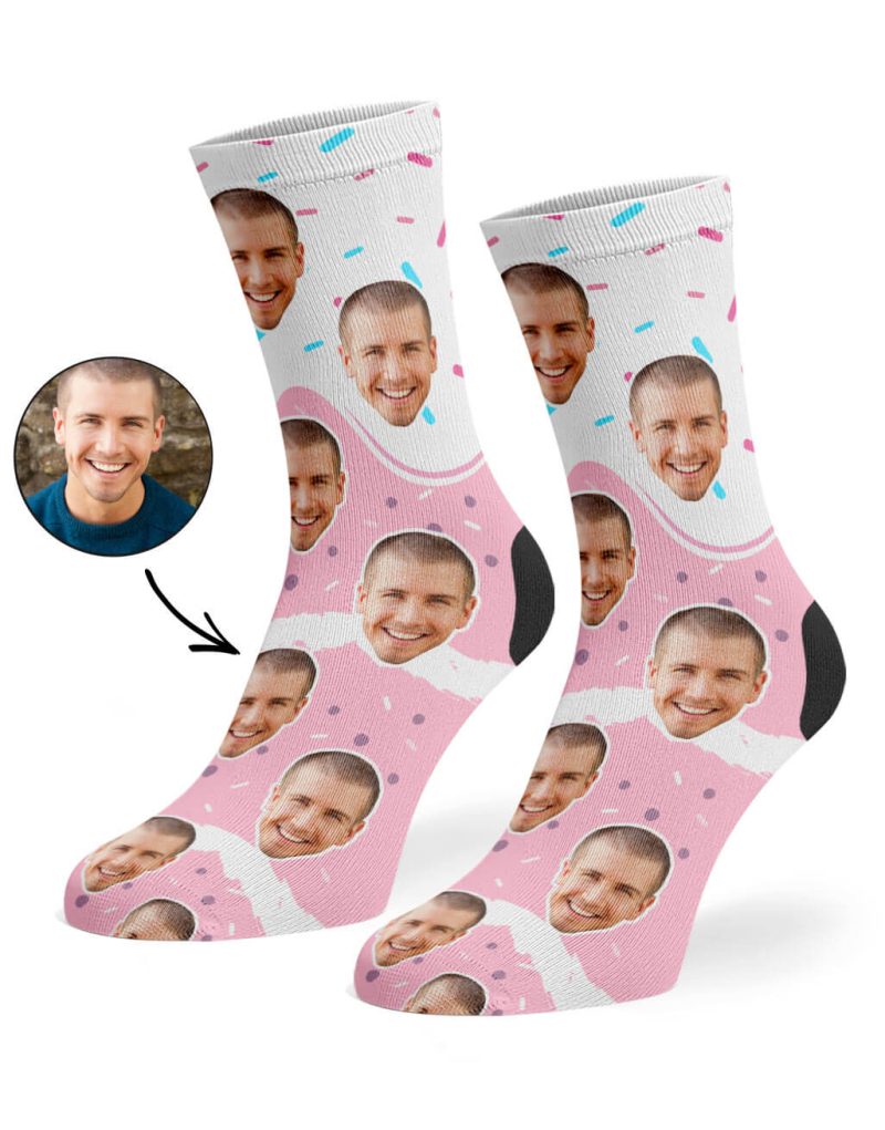 Strawberry Birthday Cake Socks