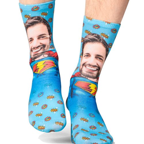 Superman Face Socks