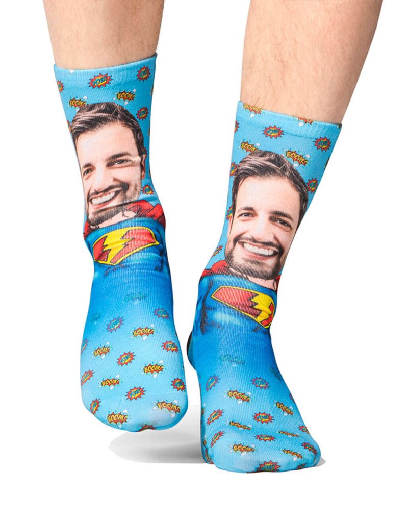 Superman Face Socks