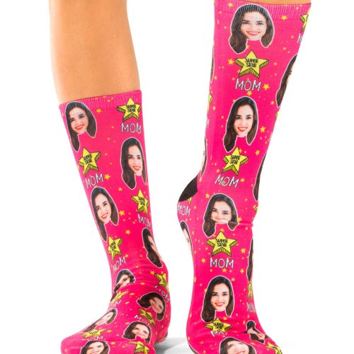 Superstar Mom Face Socks