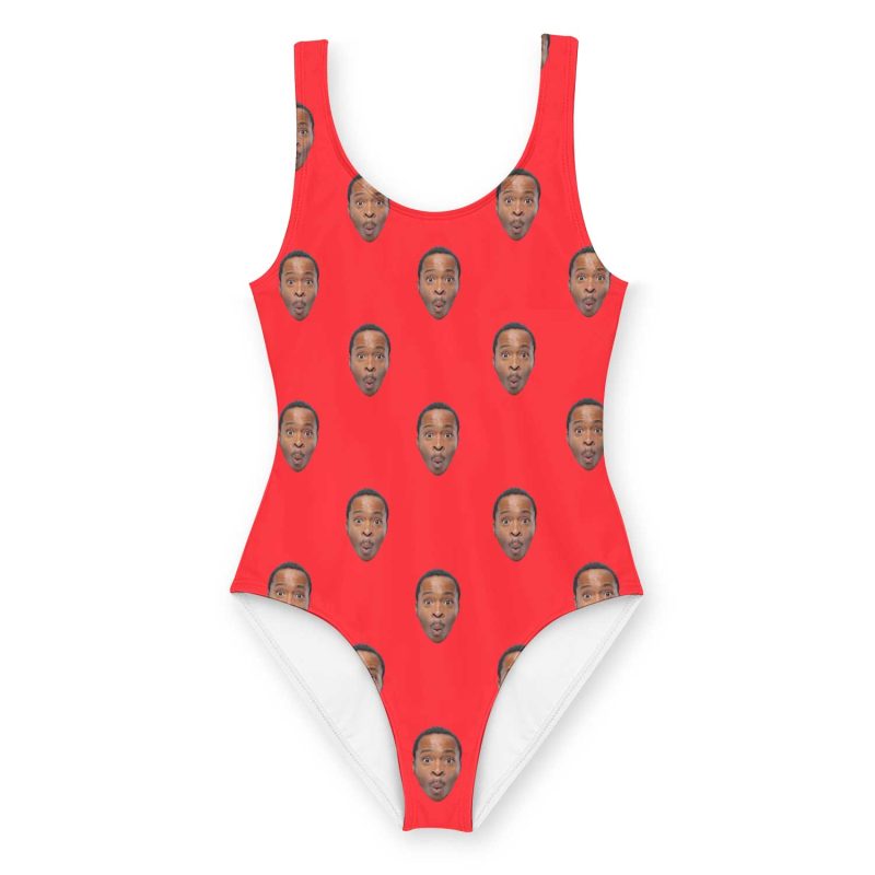 Custom swimsuit red