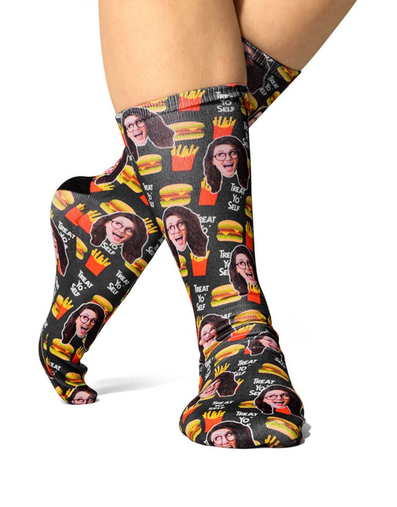 Treat Yo Self Fast Food Socks