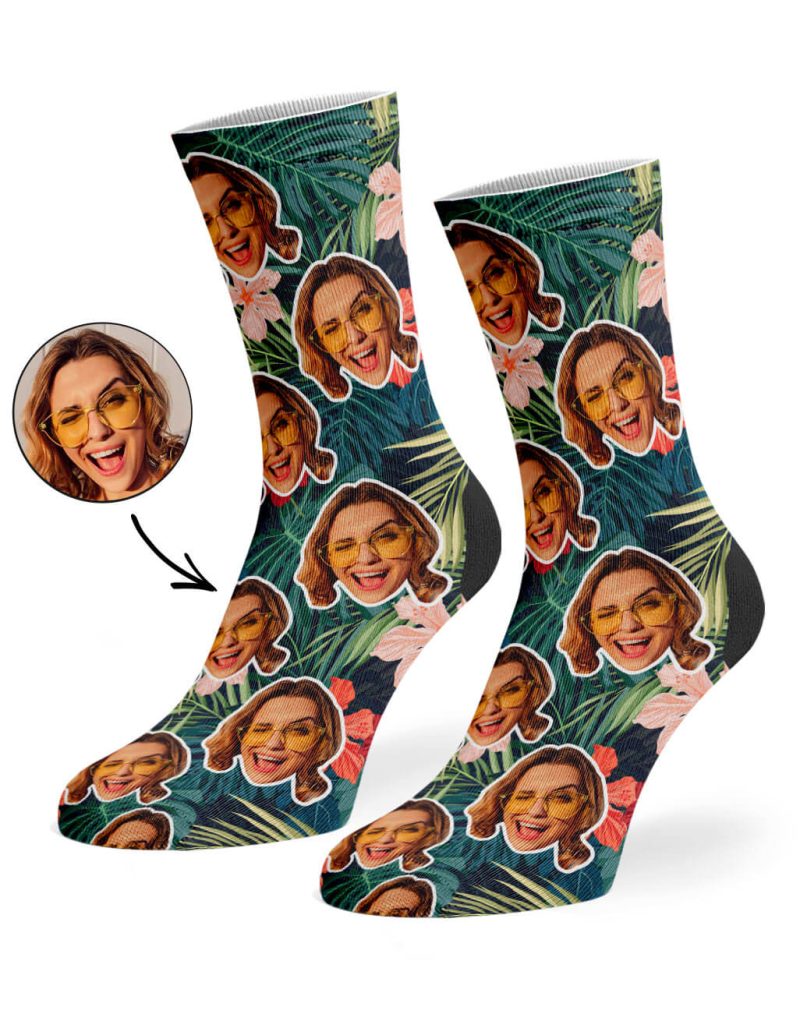 Tropical Face Socks f298ede6 1eb9 4b55 8651 ce36e5e854ed