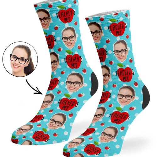 Turquoise Teacher s Pet Socks