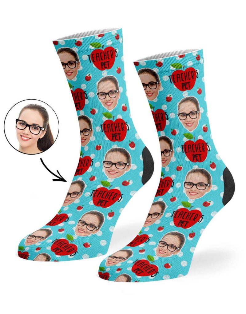 Turquoise Teacher s Pet Socks