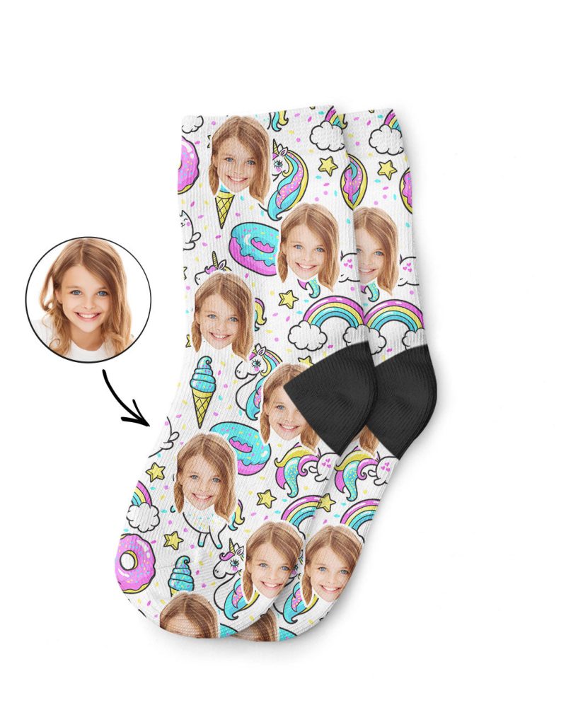 Unicorn Donut kids Socks