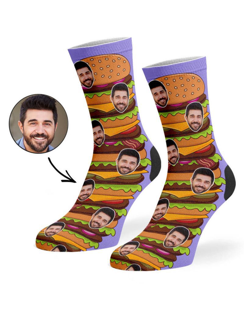 Violet Burger Socks