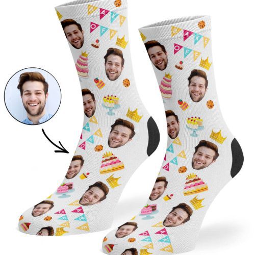 White Bake Off King Socks