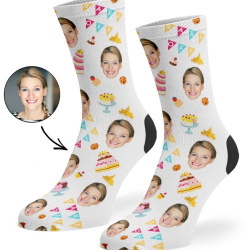 White Bake Off Queen Socks