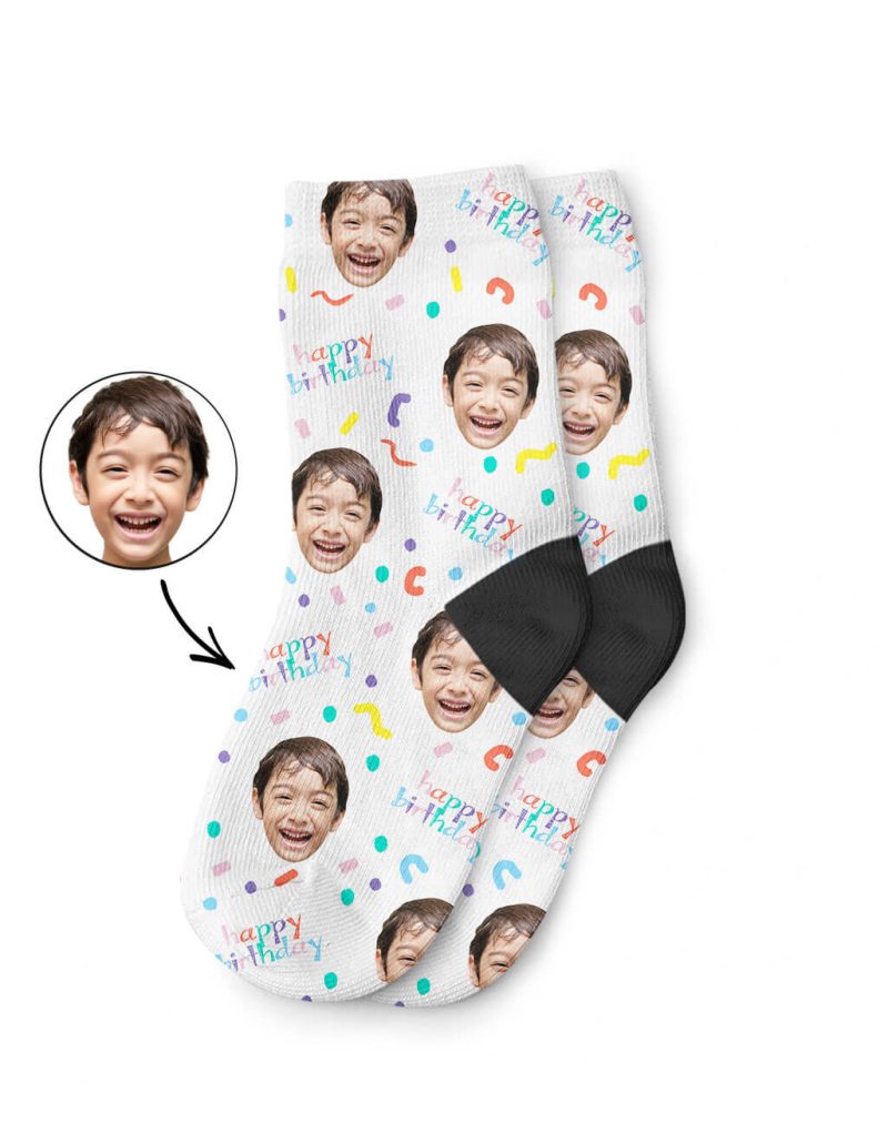 Customisable Kids Birthday Socks