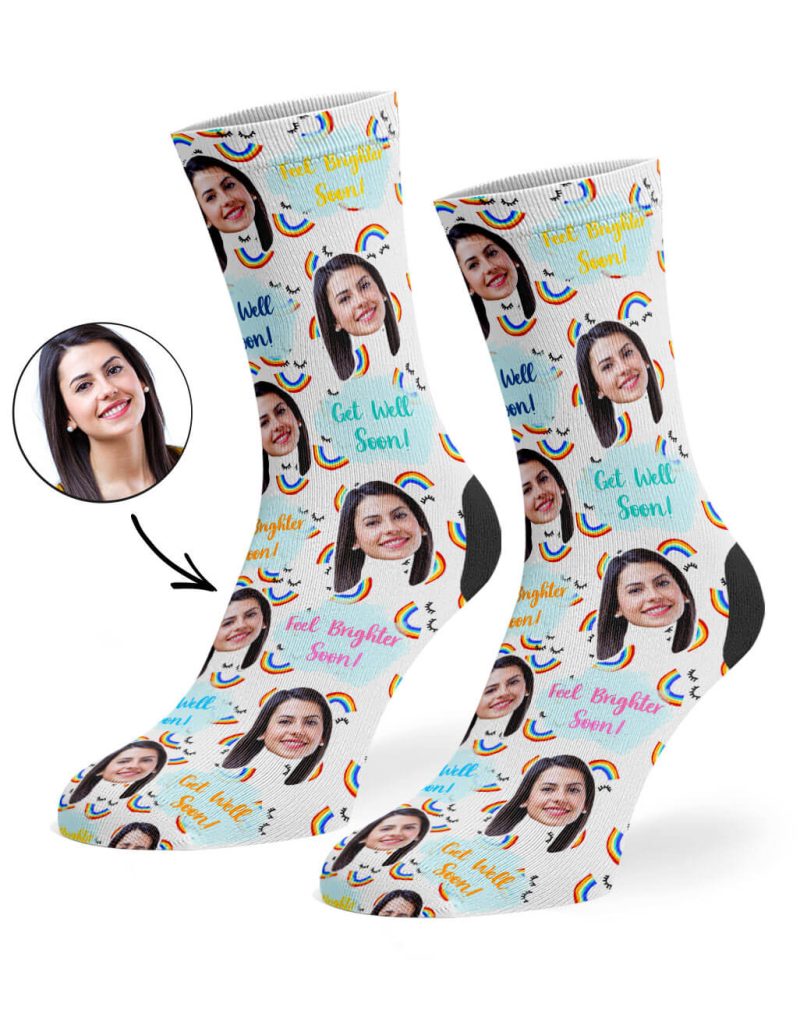 White Get Well Soon Socks