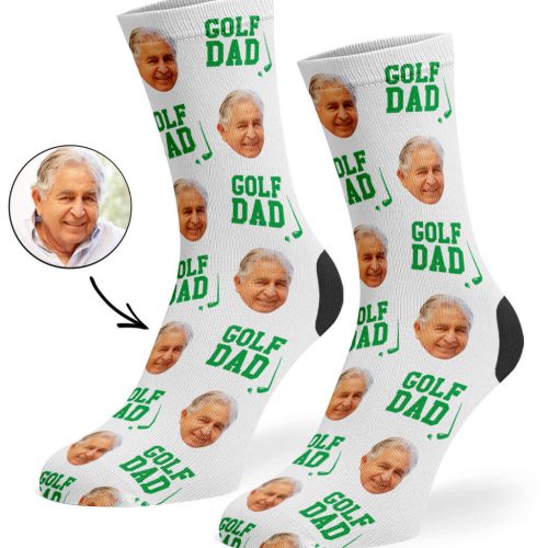 White Golf Dad Socks