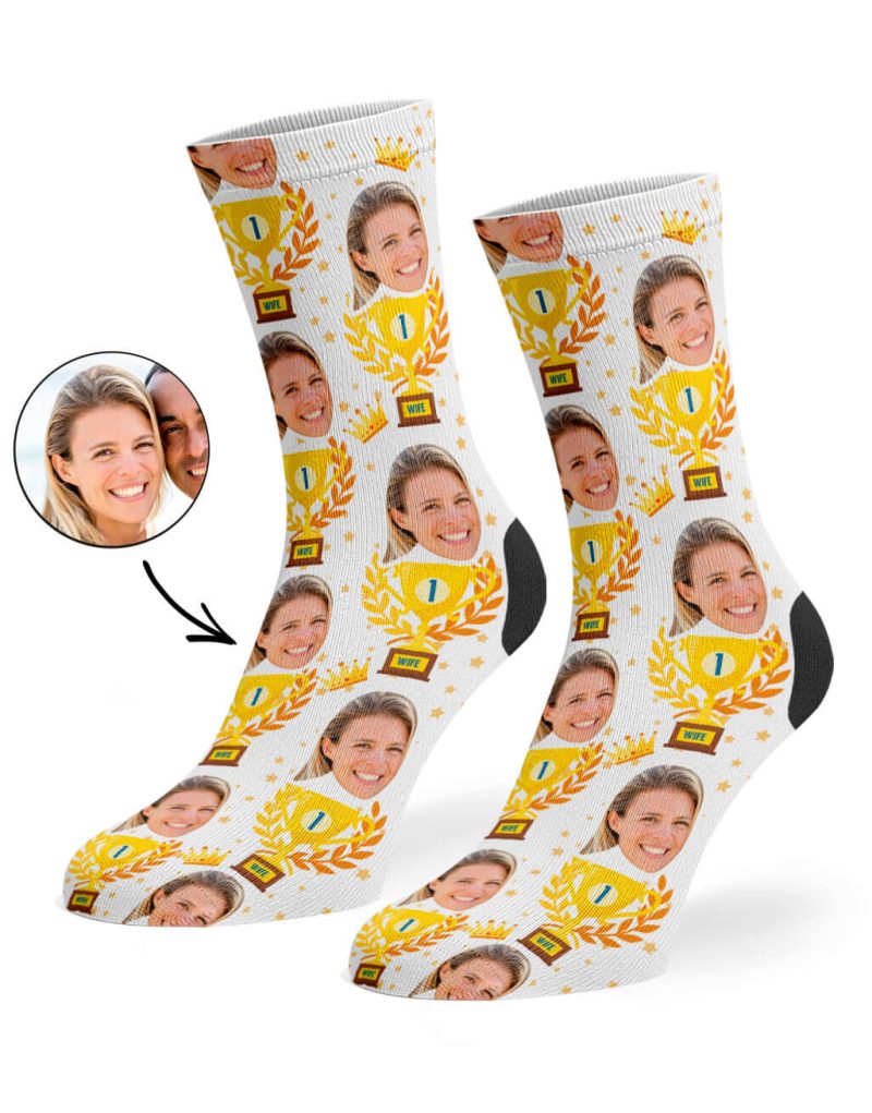 White Trophy Wife Socks