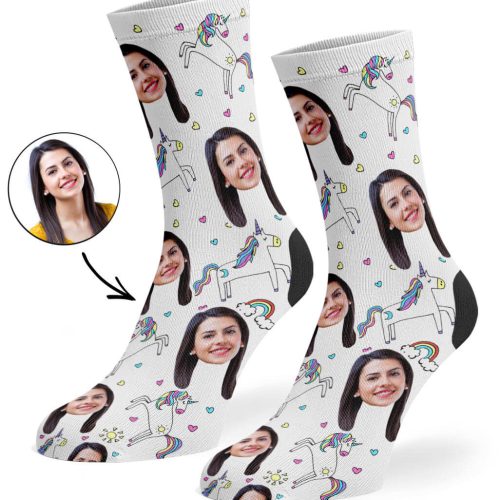 White Unicorn Socks