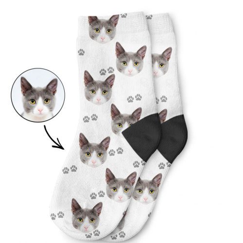 My Cats Photo On Childrens Socks