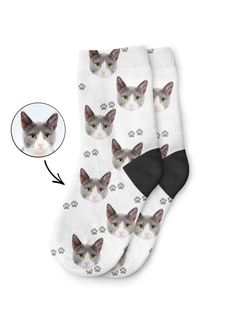 My Cats Photo On Childrens Socks