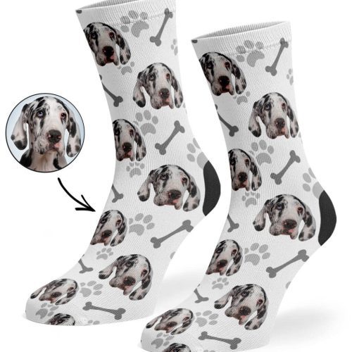 personalized socks with your dog on