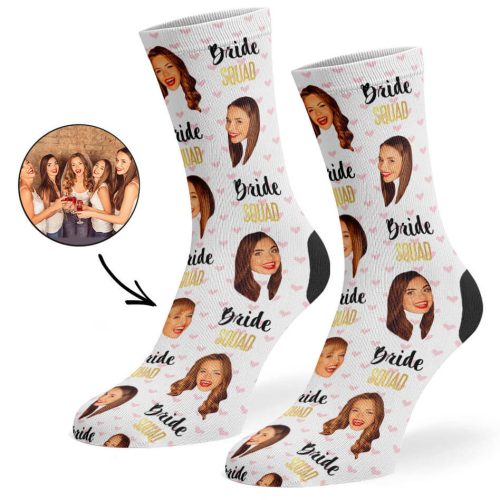 White Bride Squad Socks