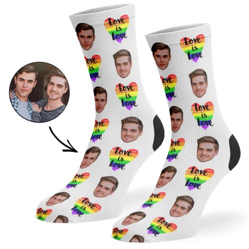 White Love Is Love Socks