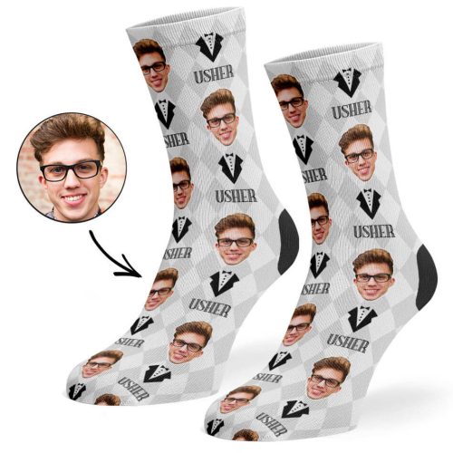 White Usher Socks