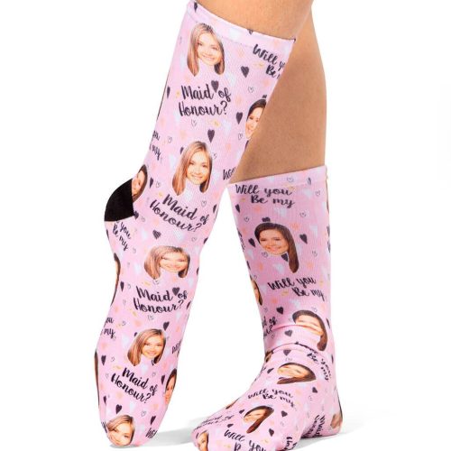 Will You Be My Maid Of Honour Socks