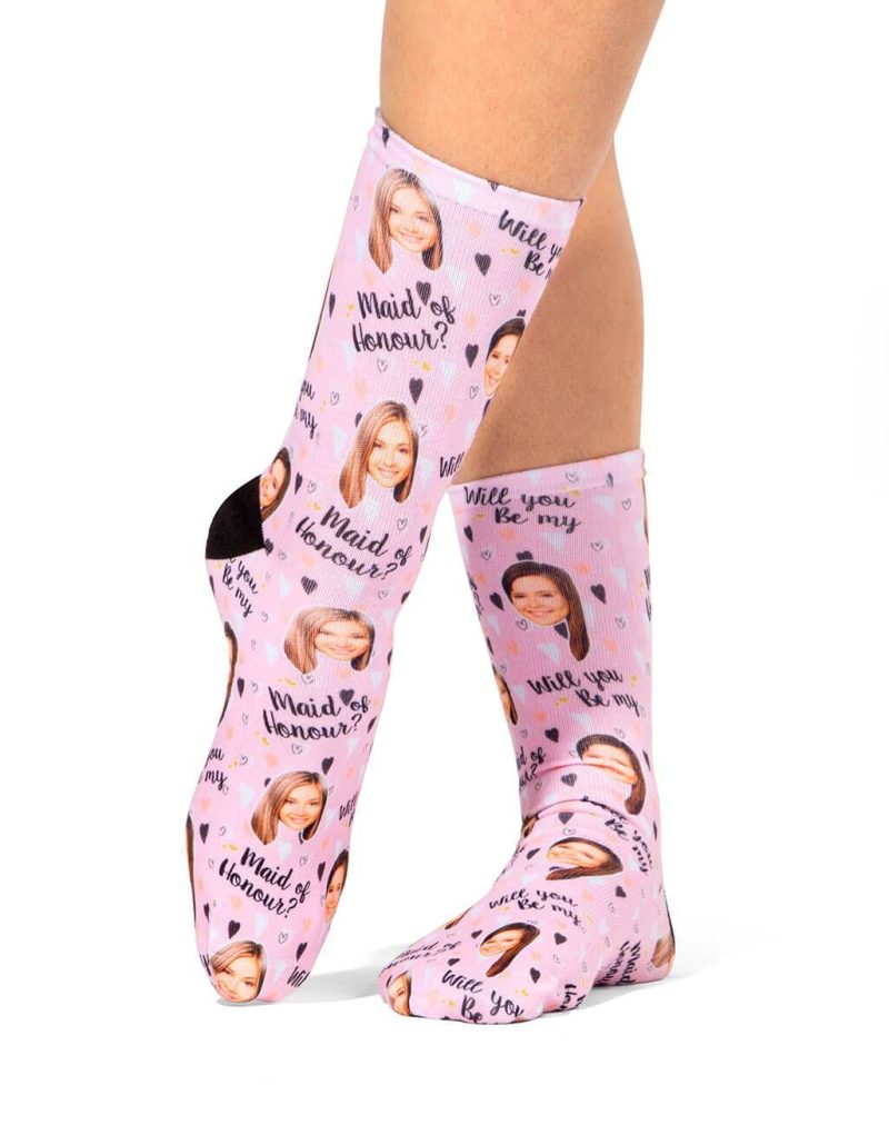 Will You Be My Maid Of Honour Socks