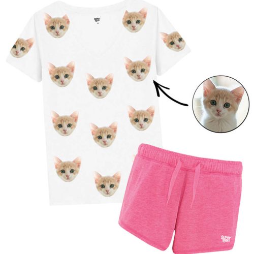 Womens Your Cat PJs Pink