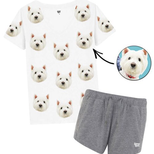 Womens Your Dog PJs Grey