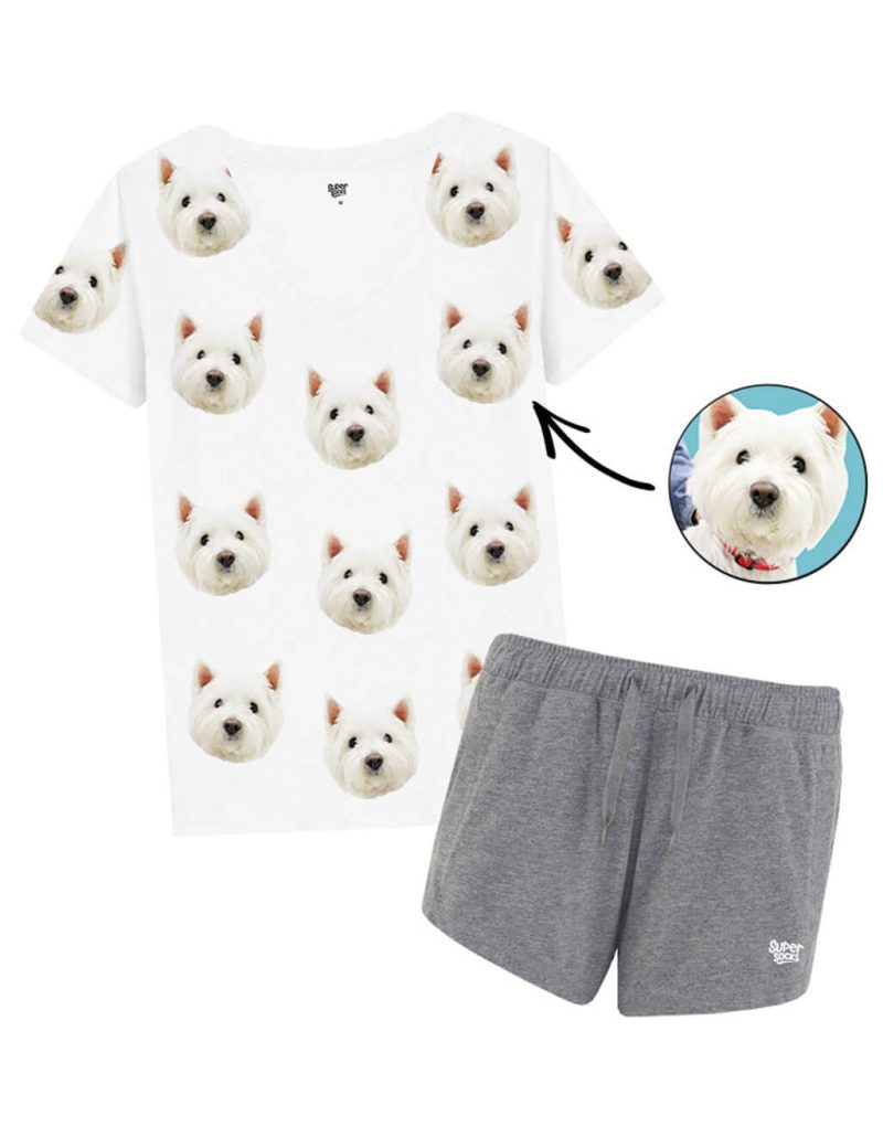 Womens Your Dog PJs Grey