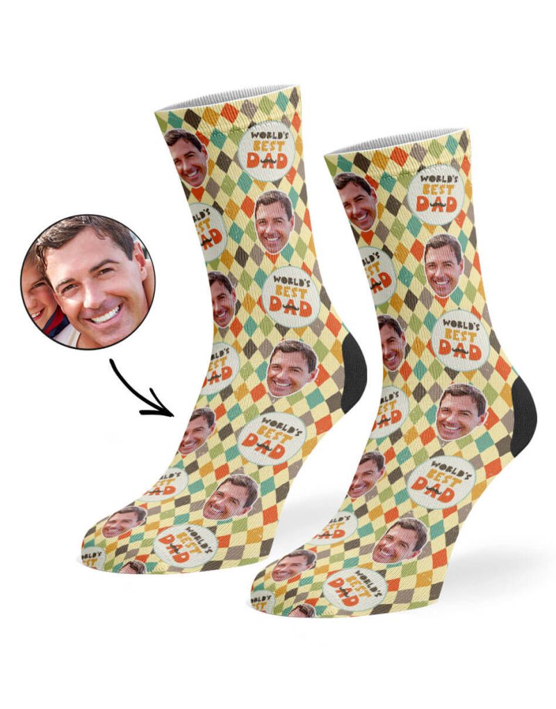 Worlds Best Dad Socks Cream