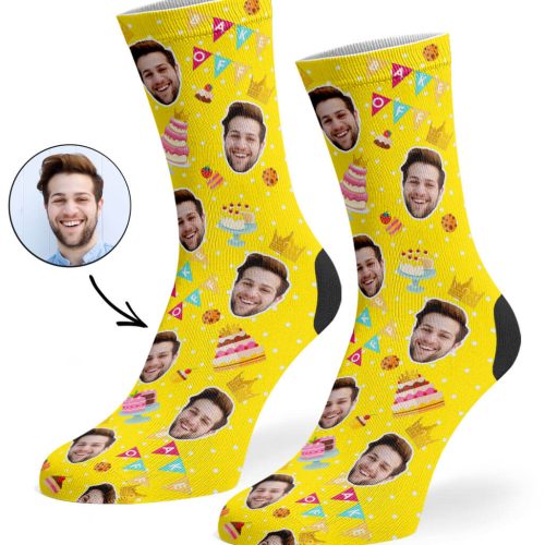 Yellow Bake Off King Socks