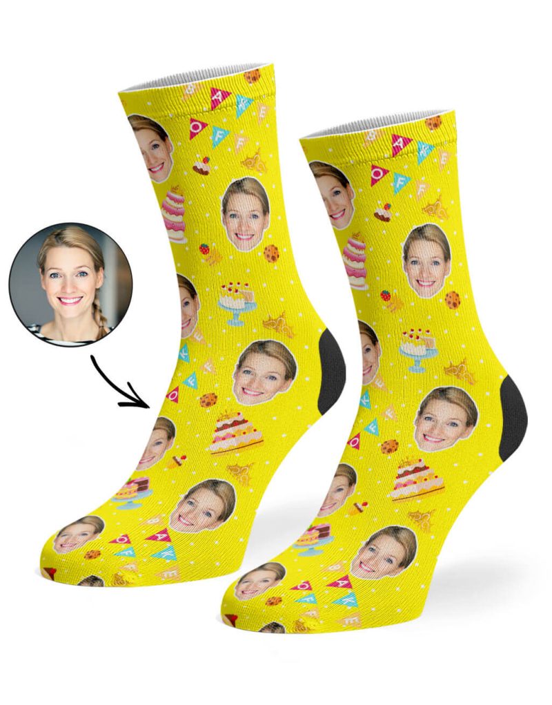 Yellow Bake Off Queen Socks