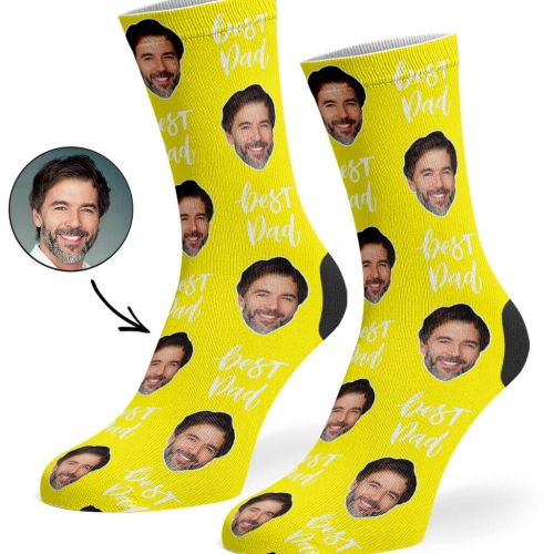 Yellow Best Dad Socks